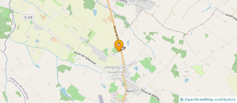 localisation de l'entreprise MADAME BERNADETTE BAKER  LEVIGNAC-DE-GUYENNE