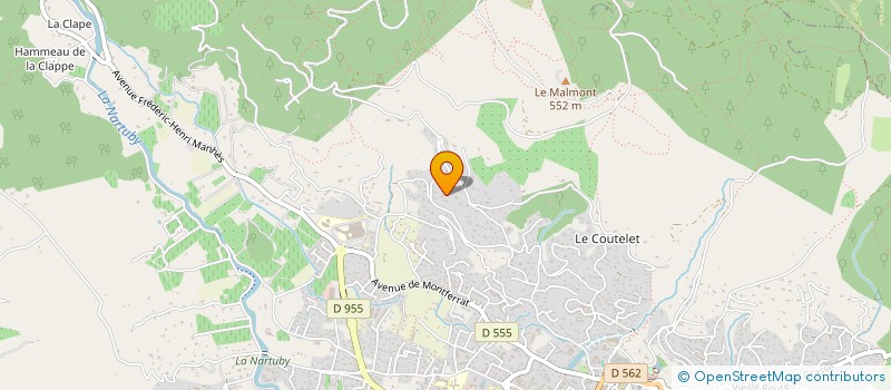 localisation de l'entreprise MADAME BERNADETTE BARRA  DRAGUIGNAN