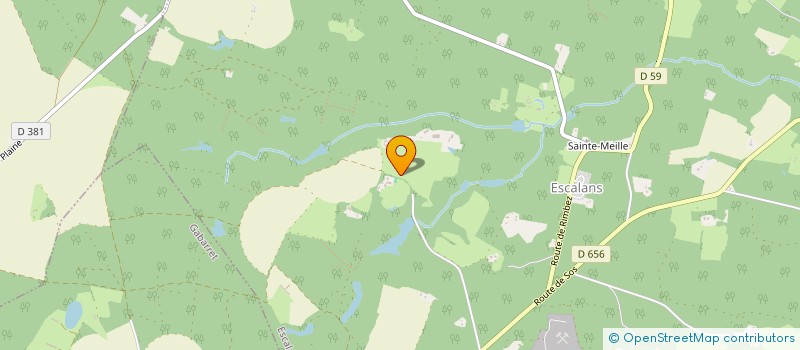 localisation de l'entreprise MADAME BERNADETTE BARRERE  ESCALANS