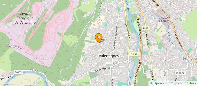 localisation de l'entreprise MADAME BERNADETTE BARTOSZEWSKI  VALENTIGNEY