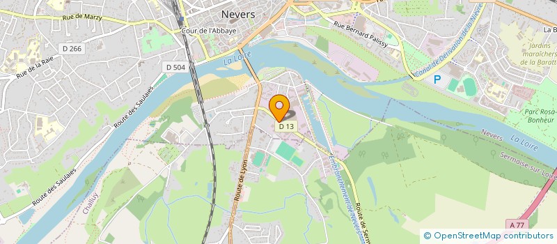 localisation de l'entreprise MADAME BERNADETTE BATTENTIER  SERMOISE-SUR-LOIRE