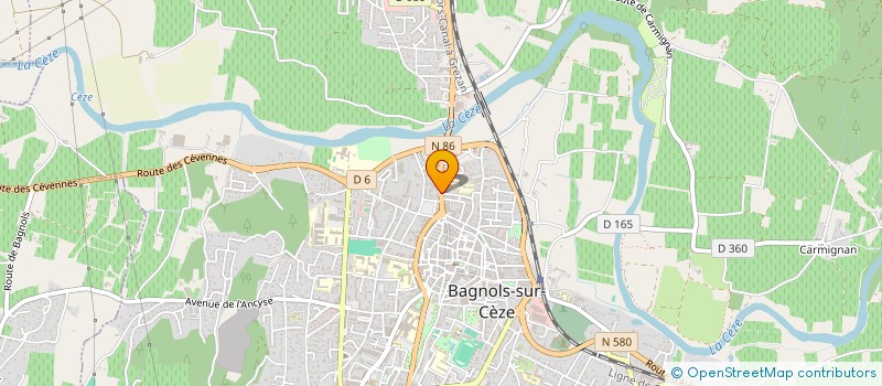 localisation de l'entreprise MADAME BERNADETTE BENEDETTI  BAGNOLS-SUR-CEZE