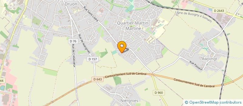 localisation de l'entreprise MADAME BERNADETTE BENIER à CAMBRAI
