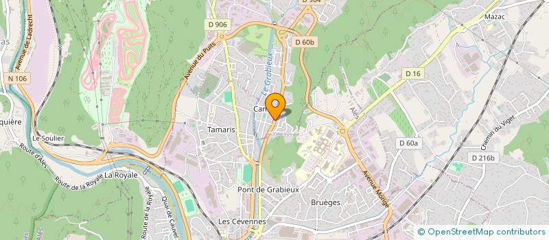 localisation de l'entreprise MADAME BERNADETTE BENOIT  SAINT-MARTIN-DE-VALGALGUES