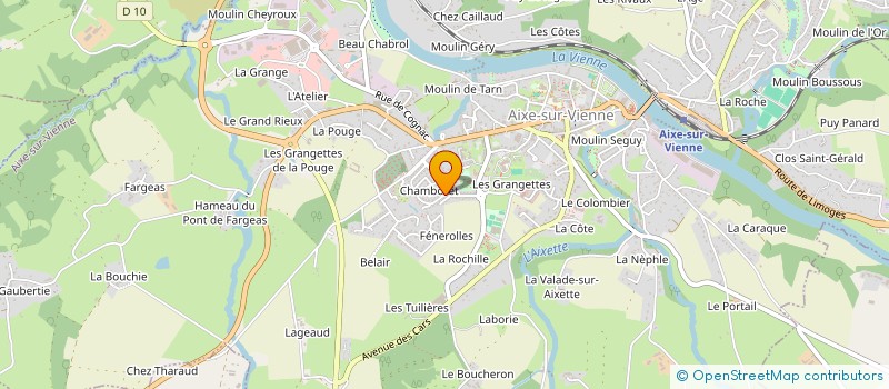 localisation de l'entreprise MADAME BERNADETTE BERNADETTE TIGOULET à AIXE-SUR-VIENNE