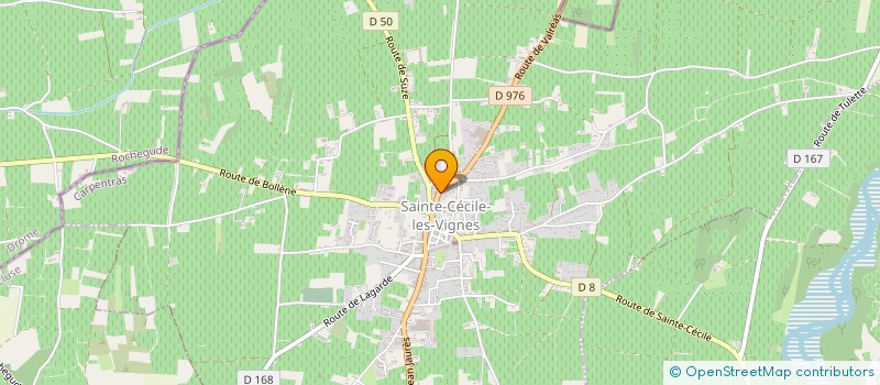 localisation de l'entreprise MADAME BERNADETTE BERTINO  SAINTE-CECILE-LES-VIGNES