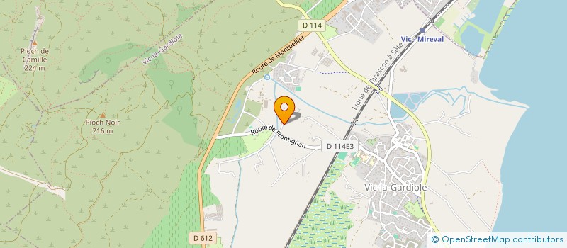 localisation de l'entreprise MADAME BERNADETTE BESSIERES  VIC-LA-GARDIOLE