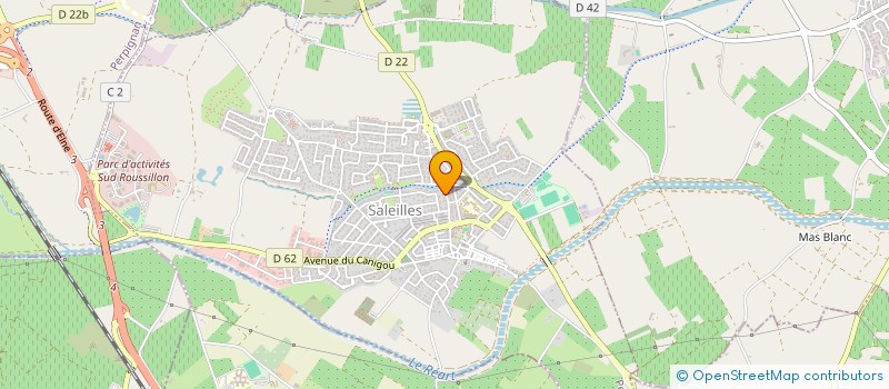 localisation de l'entreprise MADAME BERNADETTE BETRANCOURT à SALEILLES