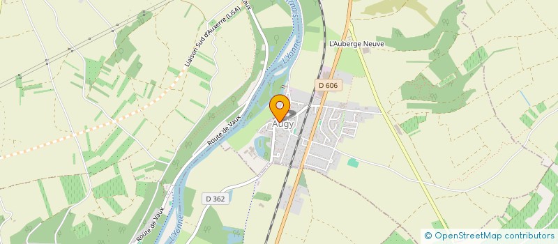 localisation de l'entreprise MADAME BERNADETTE BEZANGER  AUGY