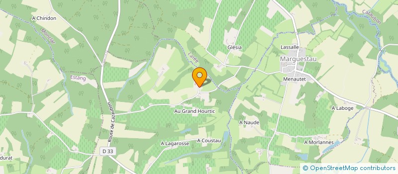 localisation de l'entreprise MADAME BERNADETTE BIDAUT  TOUJOUSE