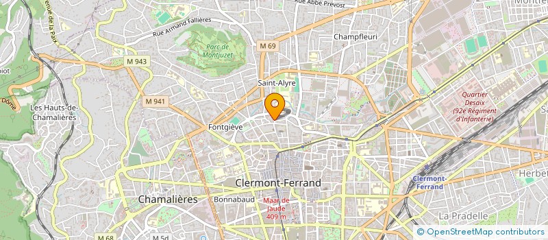 localisation de l'entreprise MADAME BERNADETTE BIDON  CLERMONT-FERRAND