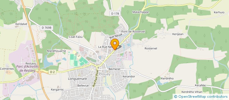 localisation de l'entreprise MADAME BERNADETTE BIGOIN à PLOUAY