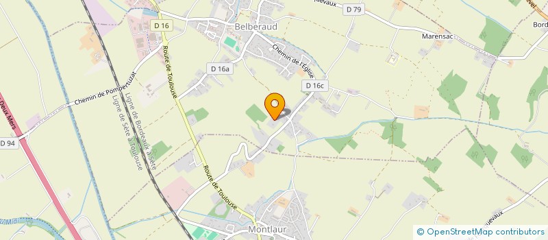 localisation de l'entreprise MADAME BERNADETTE BILLARD  BELBERAUD