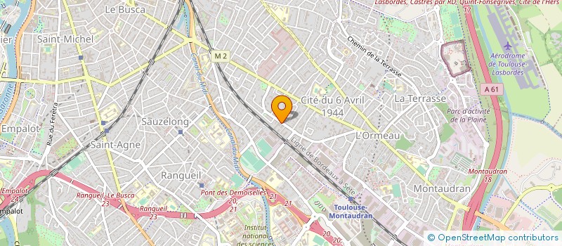localisation de l'entreprise MADAME BERNADETTE BILVAO à TOULOUSE