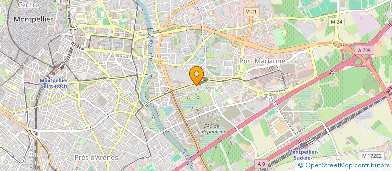 localisation de l'entreprise MADAME BERNADETTE BISSA MBARGA à MONTPELLIER