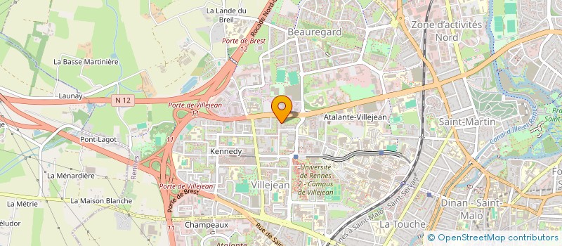 localisation de l'entreprise MADAME BERNADETTE BOCHIN  RENNES