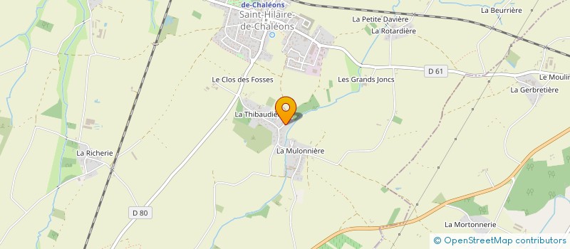 localisation de l'entreprise MADAME BERNADETTE BOIVEAU  SAINT-HILAIRE-DE-CHALEONS