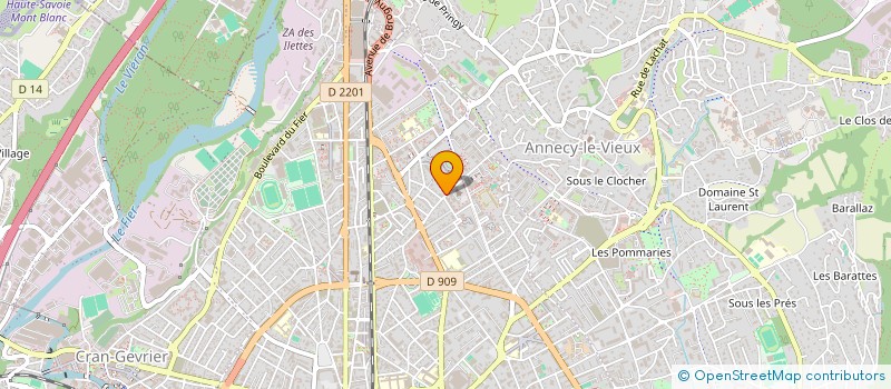 localisation de l'entreprise MADAME BERNADETTE BOLLARD à ANNECY