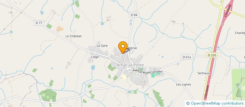localisation de l'entreprise MADAME BERNADETTE BOLLON à ARNAC-LA-POSTE