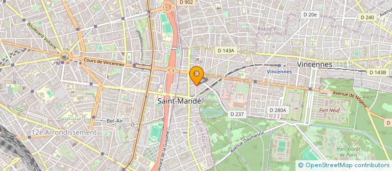 localisation de l'entreprise MADAME BERNADETTE BOMMART  SAINT-MANDE