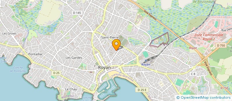 localisation de l'entreprise MADAME BERNADETTE BOURAT  ROYAN