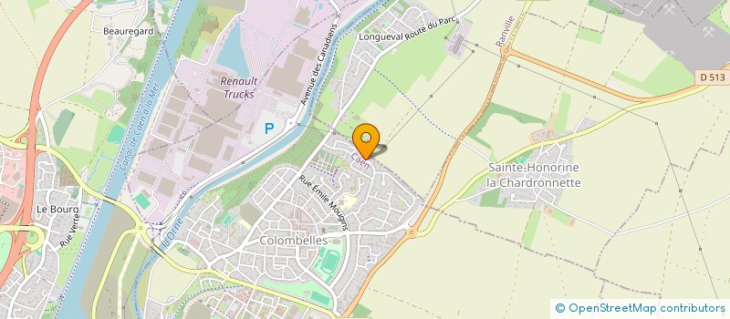 localisation de l'entreprise MADAME BERNADETTE BOURGEOIS  COLOMBELLES