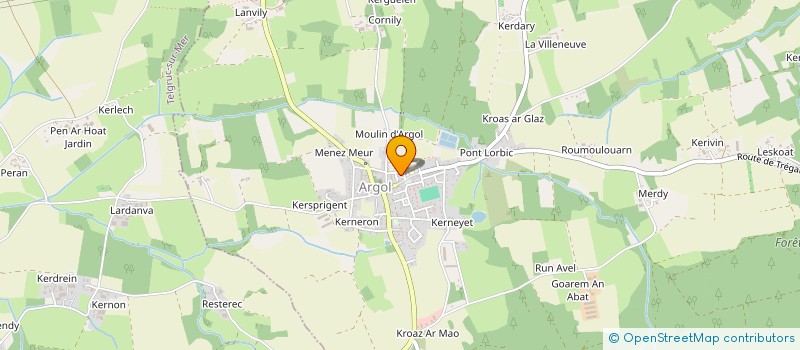 localisation de l'entreprise MADAME BERNADETTE BOUTMY  LANDEVENNEC