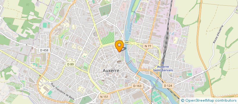 localisation de l'entreprise MADAME BERNADETTE BOUVET à AUXERRE
