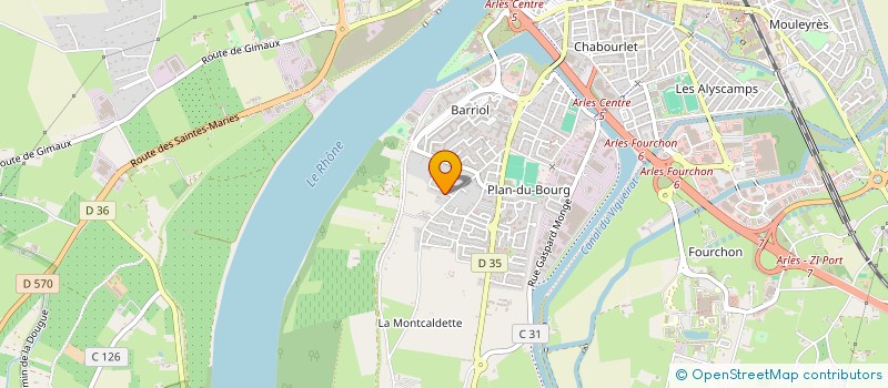 localisation de l'entreprise MADAME BERNADETTE BOYER  ARLES