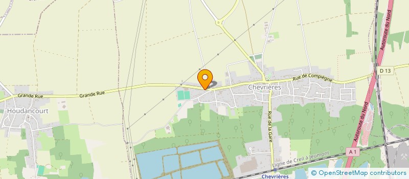 localisation de l'entreprise MADAME BERNADETTE BRESSY  CHEVRIERES