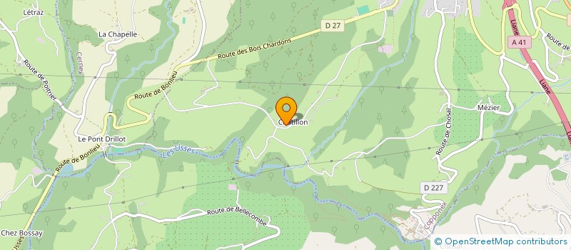 localisation de l'entreprise MADAME BERNADETTE BRETTON  COPPONEX