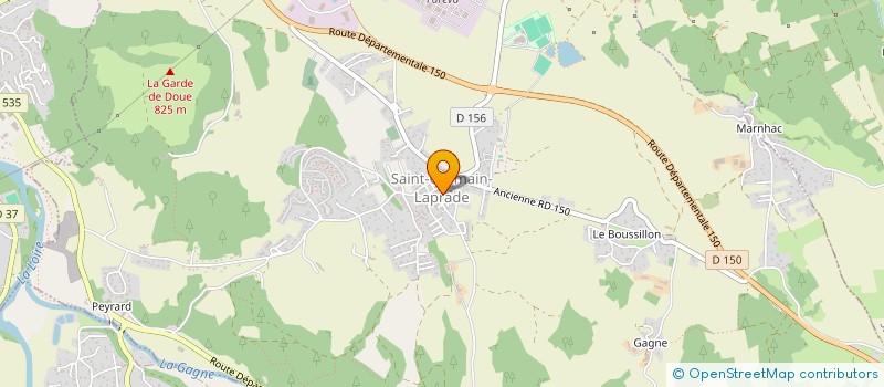 localisation de l'entreprise MADAME BERNADETTE BRION  BRIVES-CHARENSAC