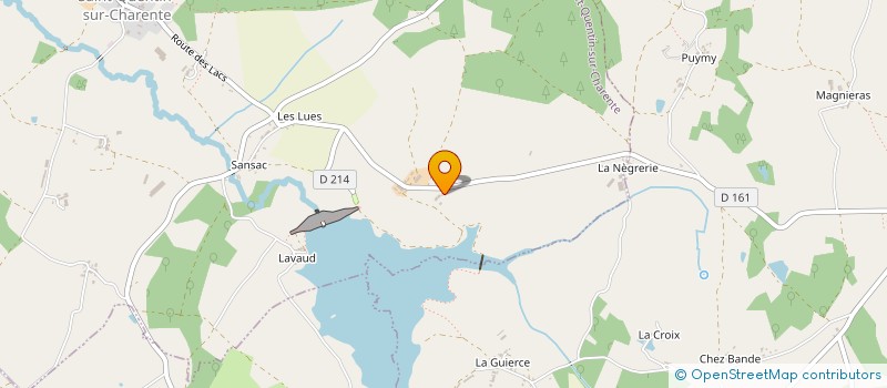 localisation de l'entreprise MADAME BERNADETTE BRUNAUD à SAINT-QUENTIN-SUR-CHARENTE