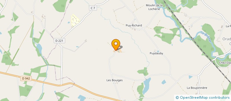 localisation de l'entreprise MADAME BERNADETTE BRUNET  ORADOUR-SAINT-GENEST