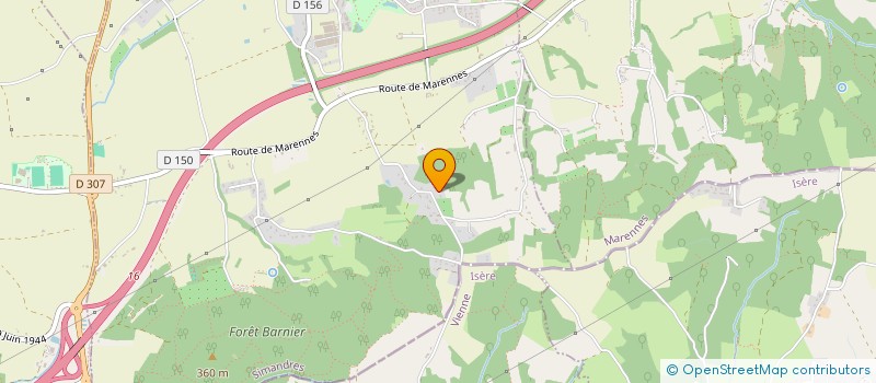 localisation de l'entreprise MADAME BERNADETTE BULLION  SIMANDRES