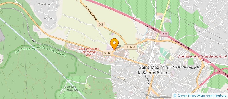 localisation de l'entreprise MADAME BERNADETTE BUTTIENS à SAINT-MAXIMIN-LA-SAINTE-BAUME