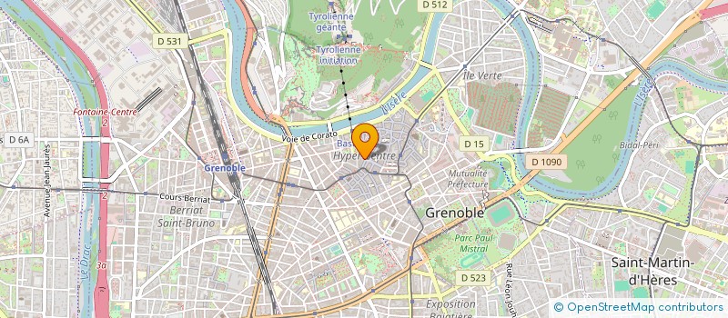localisation de l'entreprise MADAME BERNADETTE CADOUX  GRENOBLE