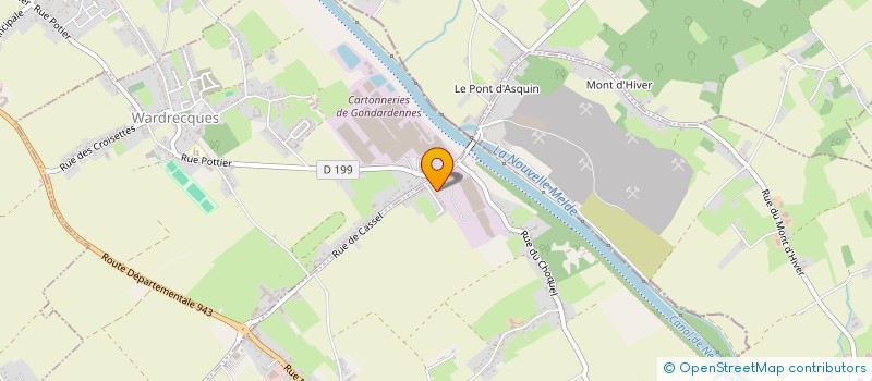 localisation de l'entreprise MADAME BERNADETTE CARON  RACQUINGHEM