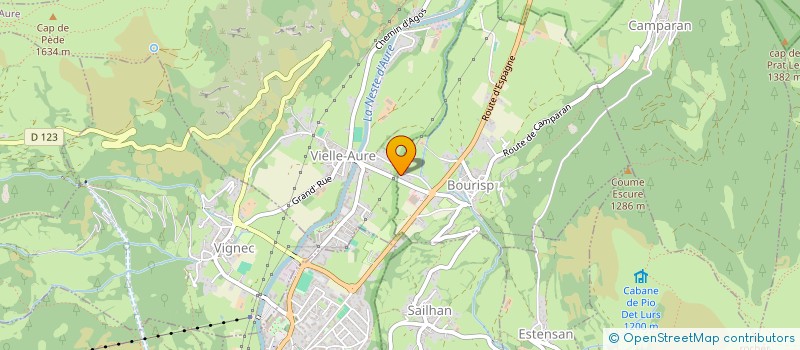 localisation de l'entreprise MADAME BERNADETTE CASTERET  SAINT-LARY-SOULAN