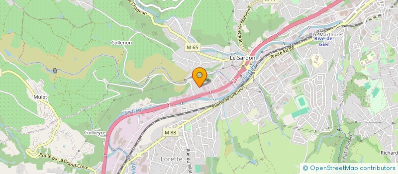 localisation de l'entreprise MADAME BERNADETTE CASTRO  LORETTE