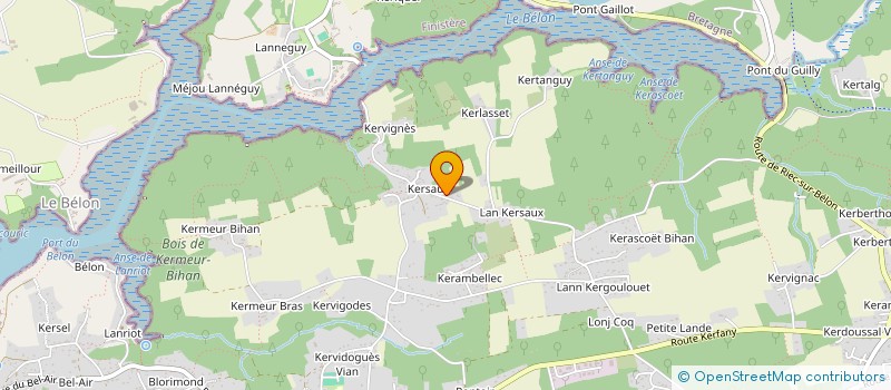 localisation de l'entreprise MADAME BERNADETTE CAVAREC  MOELAN SUR MER