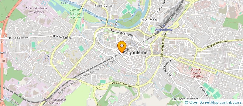 localisation de l'entreprise MADAME BERNADETTE CAZENAVE à ANGOULEME