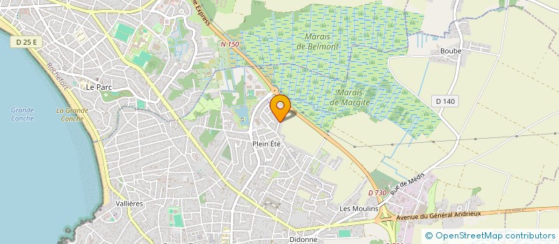 localisation de l'entreprise MADAME BERNADETTE CHABOT  SAINT-GEORGES-DE-DIDONNE