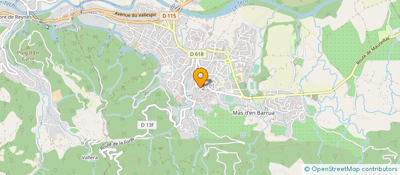 localisation de l'entreprise MADAME BERNADETTE CHAIX  THUIR