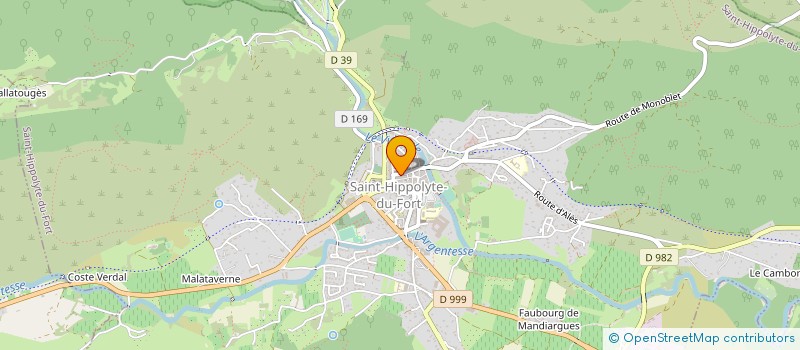 localisation de l'entreprise MADAME BERNADETTE CHALANCHE  SAINT-HIPPOLYTE-DU-FORT