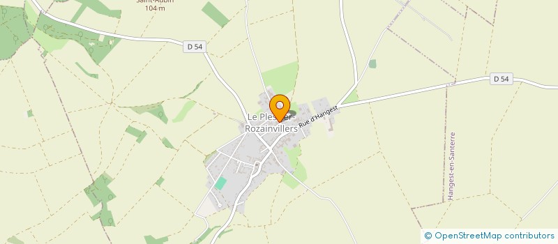 localisation de l'entreprise MADAME BERNADETTE CHANTRELLE  LE PLESSIER-ROZAINVILLERS