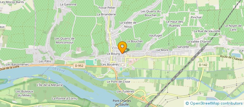 localisation de l'entreprise MADAME BERNADETTE CHARLEMAGNE  VOUVRAY