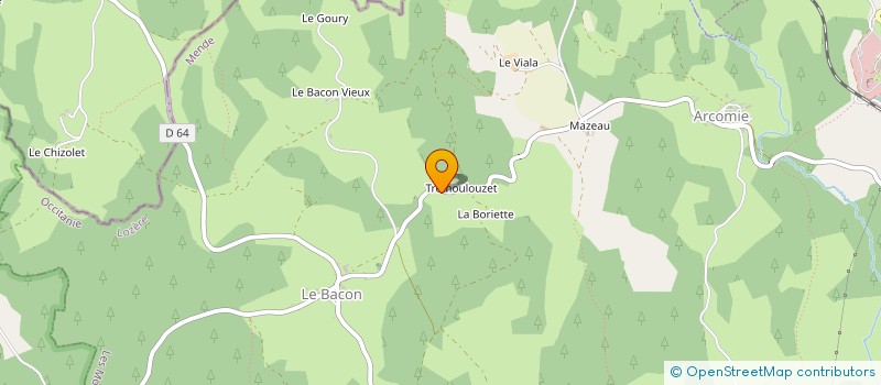 localisation de l'entreprise MADAME BERNADETTE CHAUDESAIGUES  LES MONTS VERTS