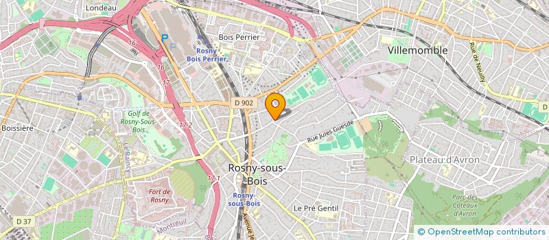 localisation de l'entreprise MADAME BERNADETTE CHAUMETTE à ROSNY-SOUS-BOIS