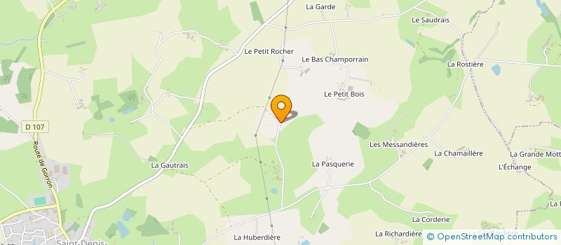 localisation de l'entreprise MADAME BERNADETTE CHAUVIERE à SAINT-DENIS-DE-GASTINES